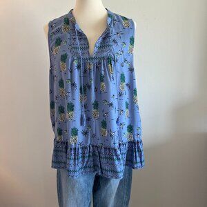beachlunchlounge boho sleeveless top Size Large